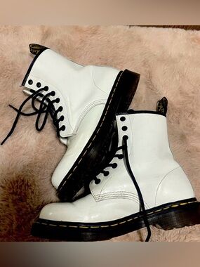 Dr. Martens white boots